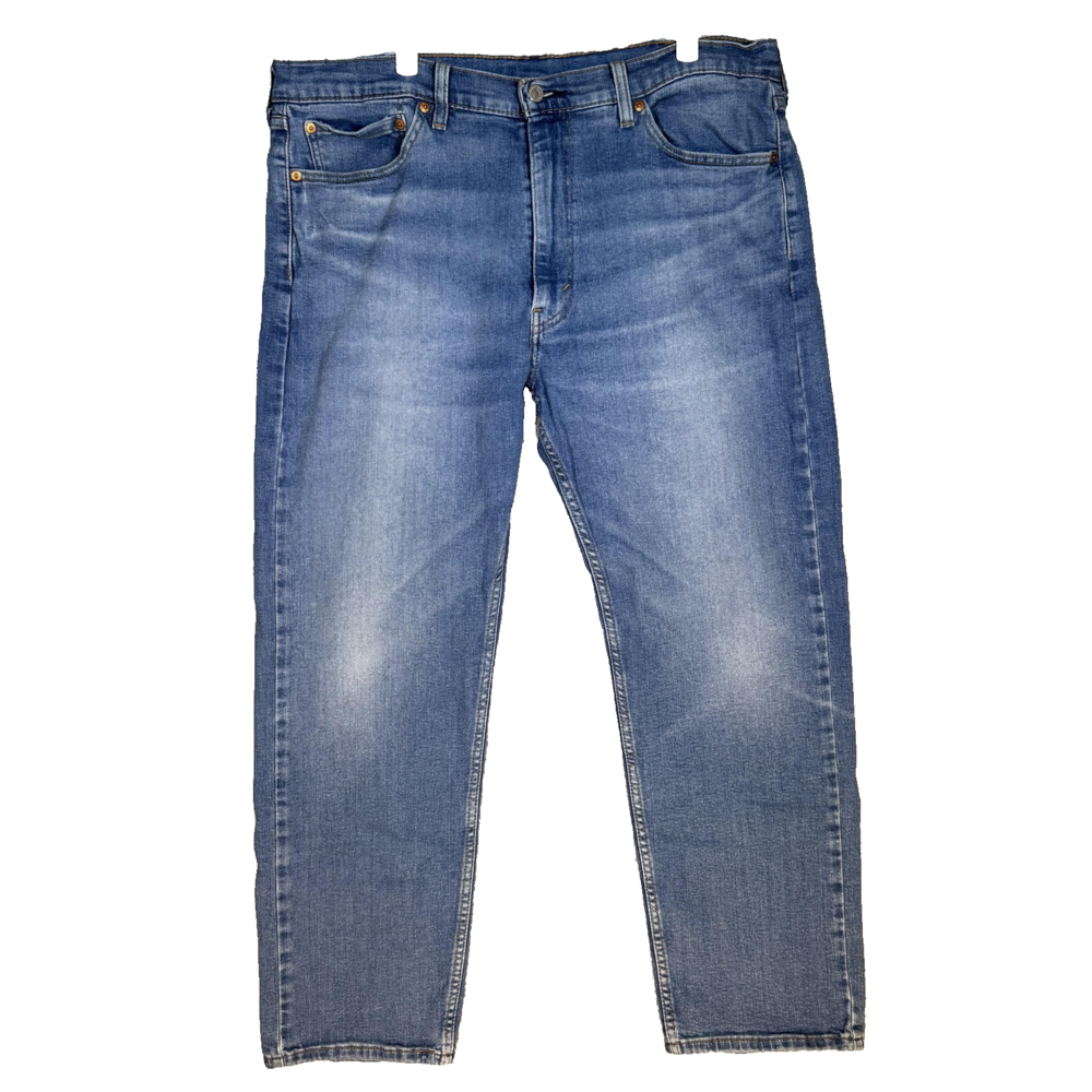 Levis 505 Jeans Mens 40x30 Blue Straight Leg Denim Zip Fly Classic Fit